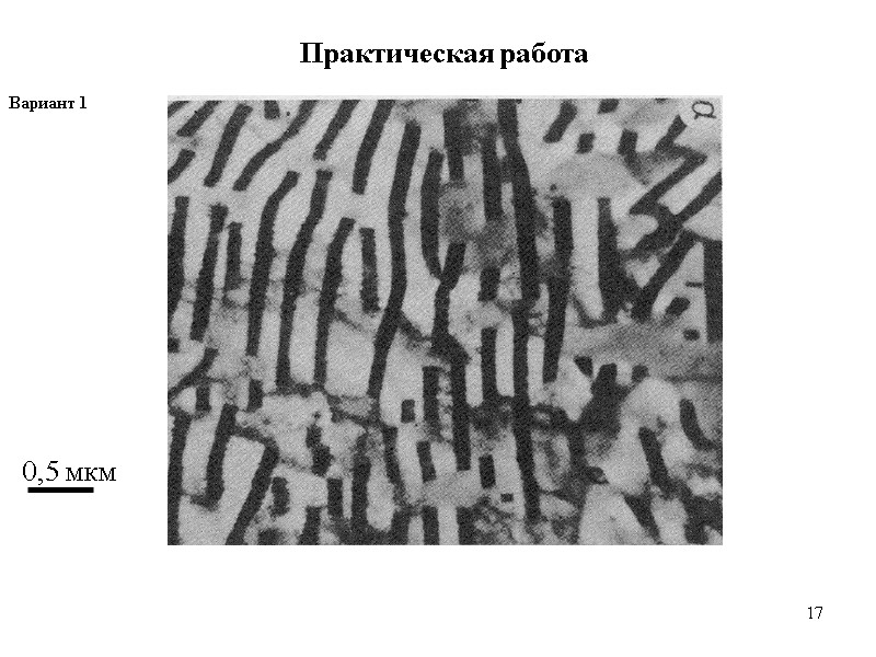 17 17 Практическая работа Вариант 1    0,5 мкм